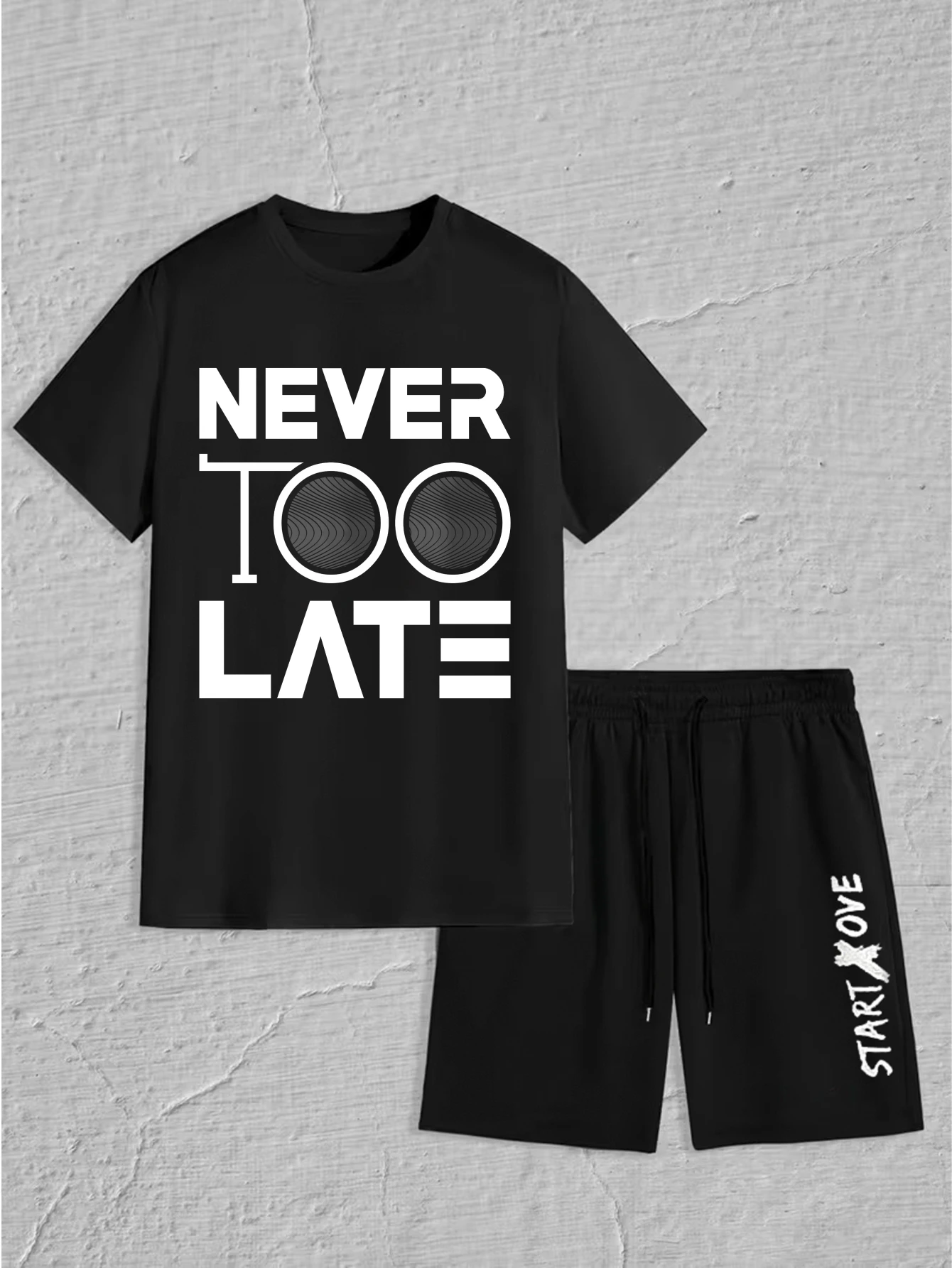 

Мужской комплект 2025 летние спортивные мужские костюмы с круглым вырезом, комплект мужской одежды, комплект одежды, тренировочный костюм с принтом, мужской графический комплект