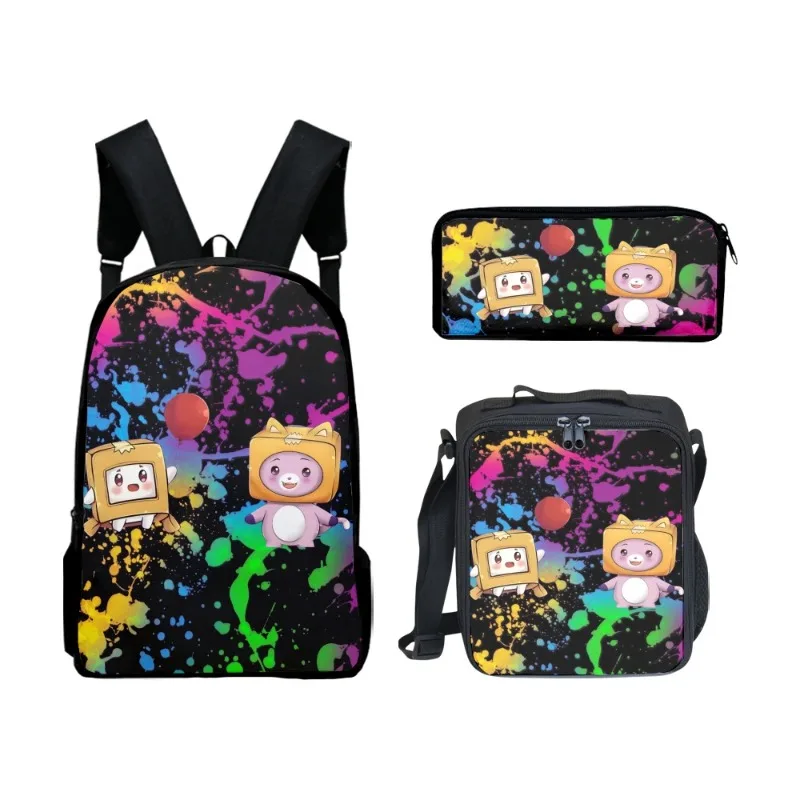 Mochila Cartoon Children zaino Anime Girl zaino Kid Lunch Bag borsa a tracolla zaino Set tre pezzi Mochila Infantil doshes.30