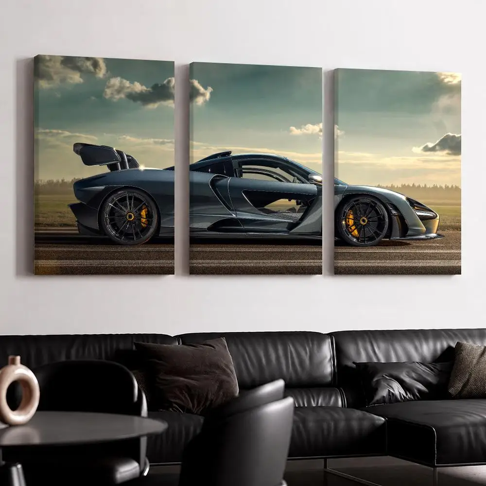 Premium Performance Supercar Framed Wall Painting Canvas Poster Ready to Hang Wall Art for Bedroom Living Room Home Decor Gift