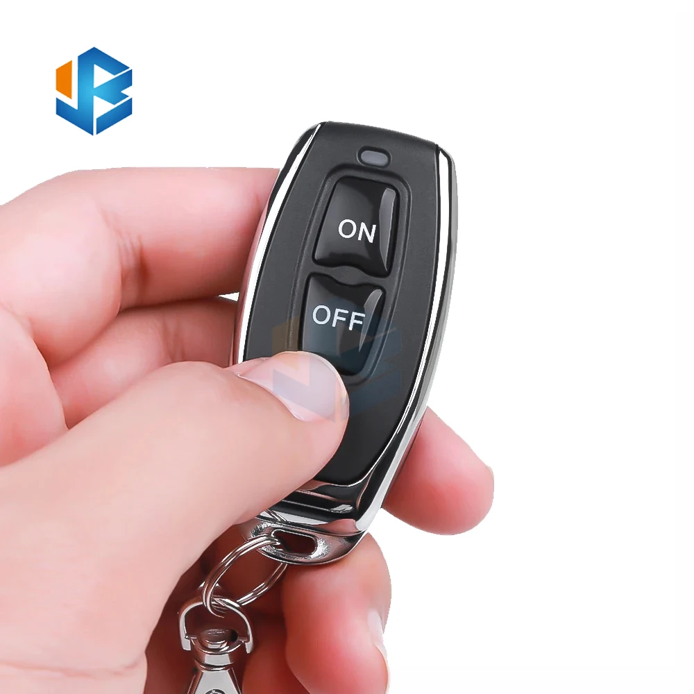 433MHZ 2 Channel Auto Learning Code Remote Control Electric Gate Garage Door Opener with Keychain for Home