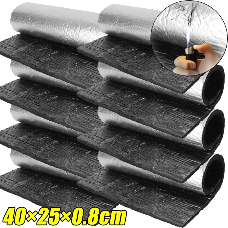 Car Hood Heat Insulation Mat Insulation 5/10MM Silent Door Wall Sound Deadener Auto Van Sound Proofing Deadening Insulation