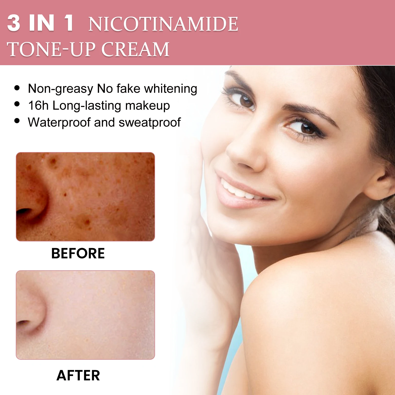 EELHOE Nicotinamide Facial Cream for Face Remover Melasma Reduce Melanin Brightening Skin Moisturizer Nourishing Skin Care Cream