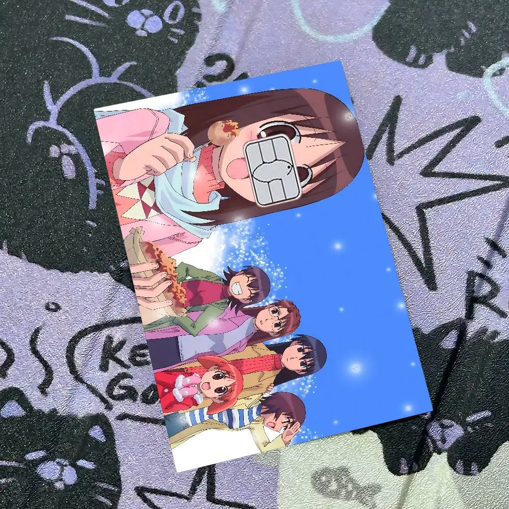 A-Azumanga D-Daioh O-Osaka A-Ayumu Anmie غطاء لاصق لبطاقة الائتمان وبطاقة الخصم البنك الأمامية