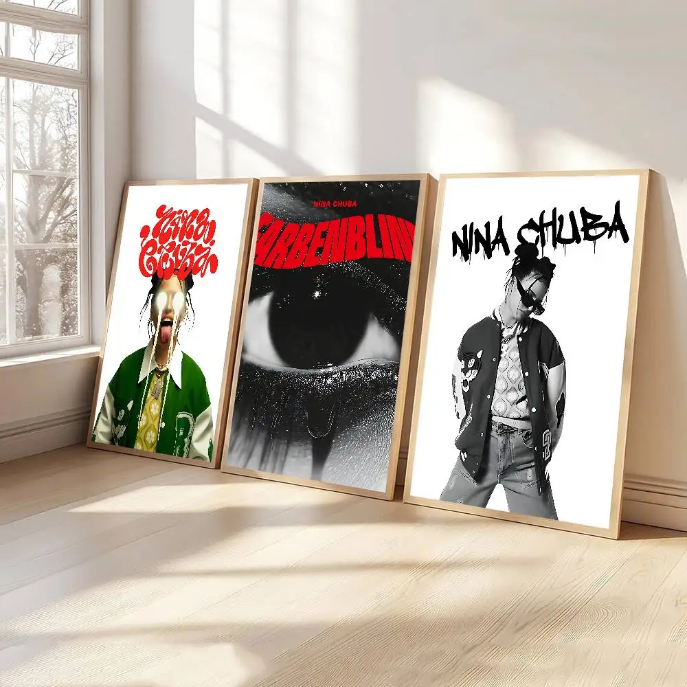 Singer N-nina Chuba Ich Lieb Mich Classic Anime Poster Waterproof Paper Sticker Coffee House Bar Room Wall Decor