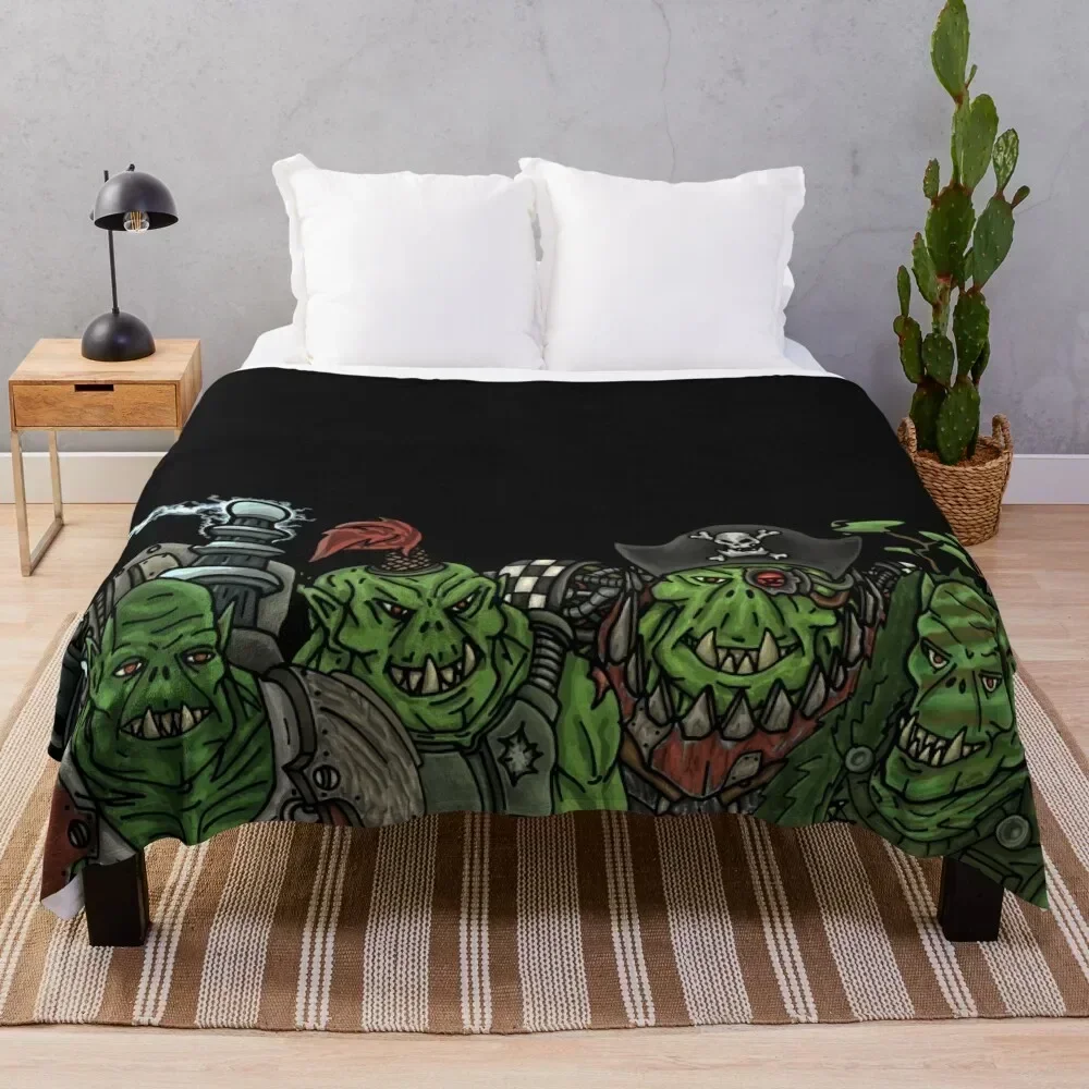 

Dakka With The Boys Throw Blanket Bed Fashionable Retros Soft Big Blankets