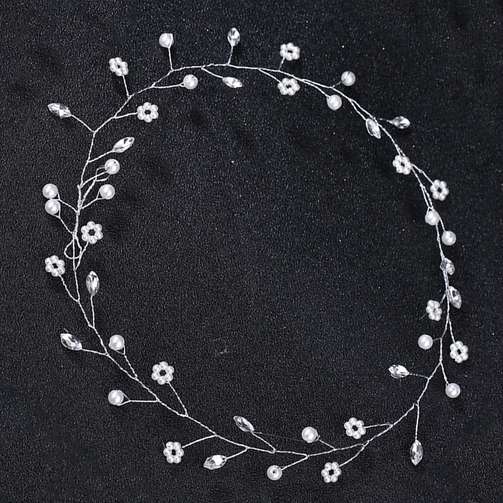 

Crystal Headb Rhinestone Hair Accessories Bride Wedding Party Photo Photo Crystal Hair Wreath Headdress Headdress Flower