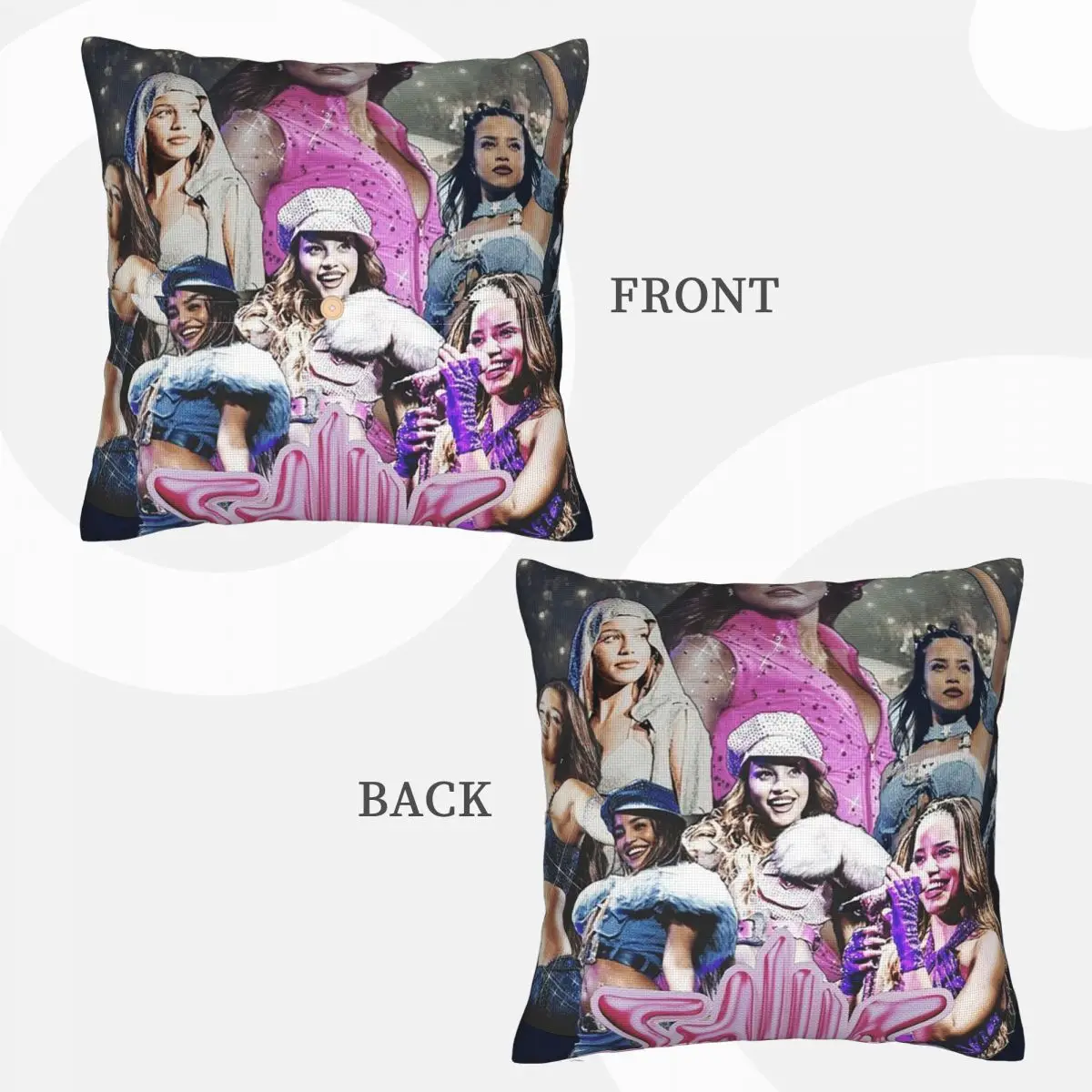 Singer Emilia Mernes Cover Emilia Mp3 Square Linen Pillowcase Cushion Cover Polyester Decor Bedroom Home Comfort Throw Pillow