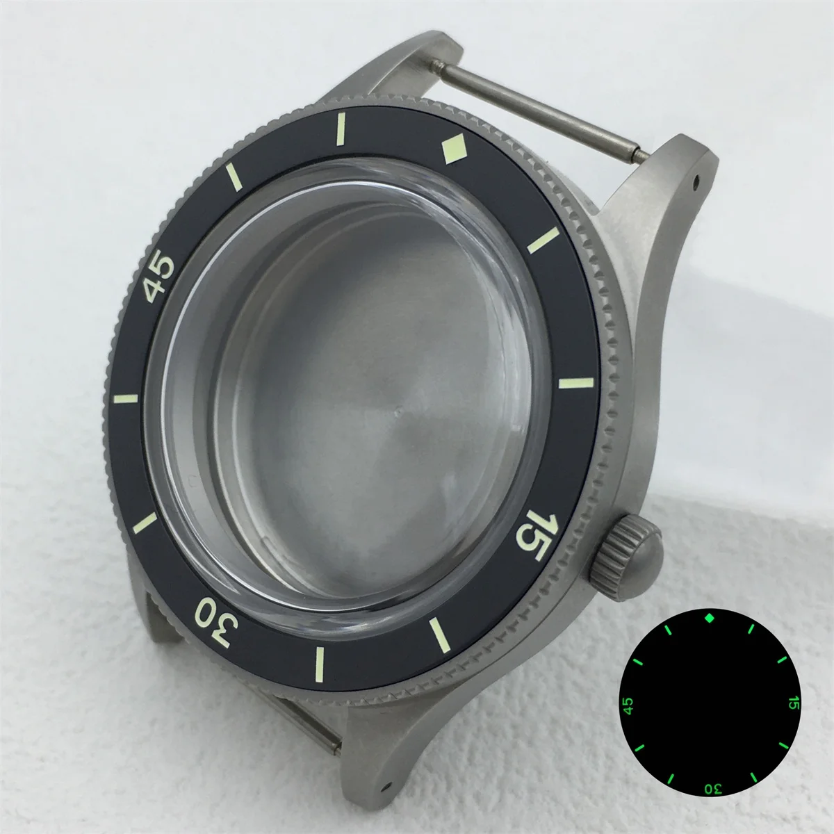 

BLIGER 40mm Vintage stainless steel case Dome acrylic glass luminous ceramic bezel fits the NH34 NH35 36 ETA2824 PT5000 movement