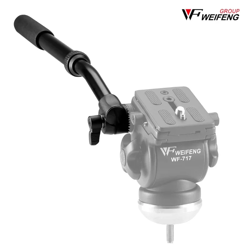 ذراع مقبض ألومنيوم احترافي لـ Weifeng EI-717AH 717 718 كاميرا فيديو ترايبود قبضة التحكم Qucick الإصدار لـ DSLR/كاميرا الفيديو