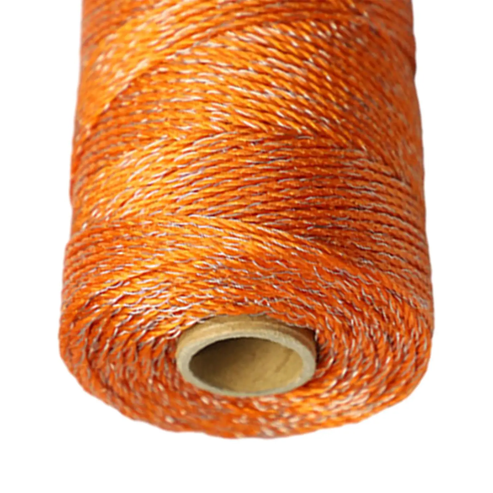 200 Meter Electric Fence Wire Rope High Conductivity Livestock Fencing Accessory 3x Stainless Steel Strands Orange Colour