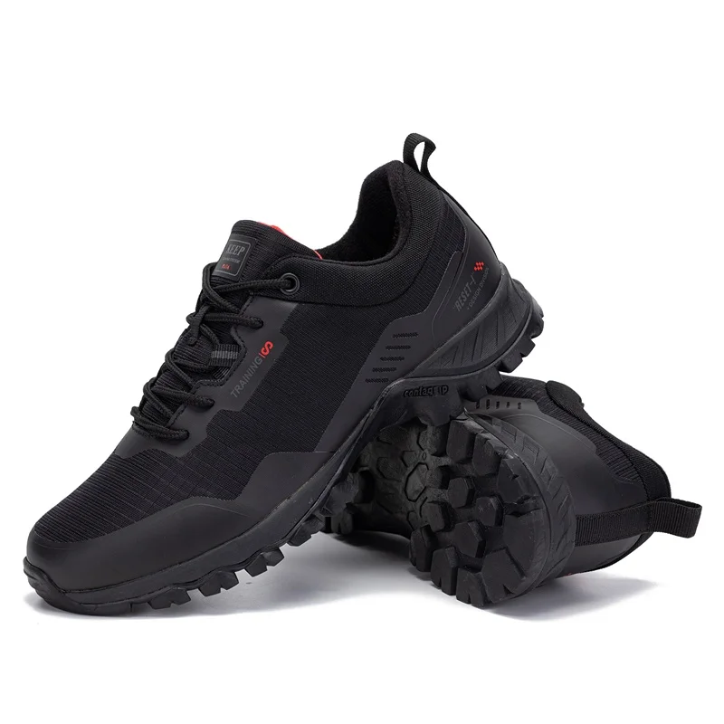 Baasploa Men New Hiking Shoes Outdoor Waterproof Wear Resistant Non Slip Sneakers Male Casual Lightweight Lace-Up Walking Shoes
