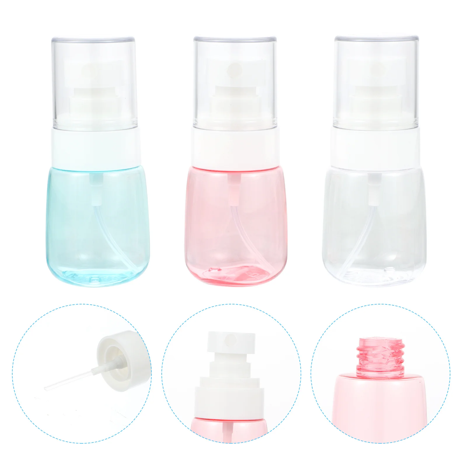 

3 Pcs Fine Mist Spray Bottle Hair Bottles Subpackaging Sprayer Dispensing Sun Protection