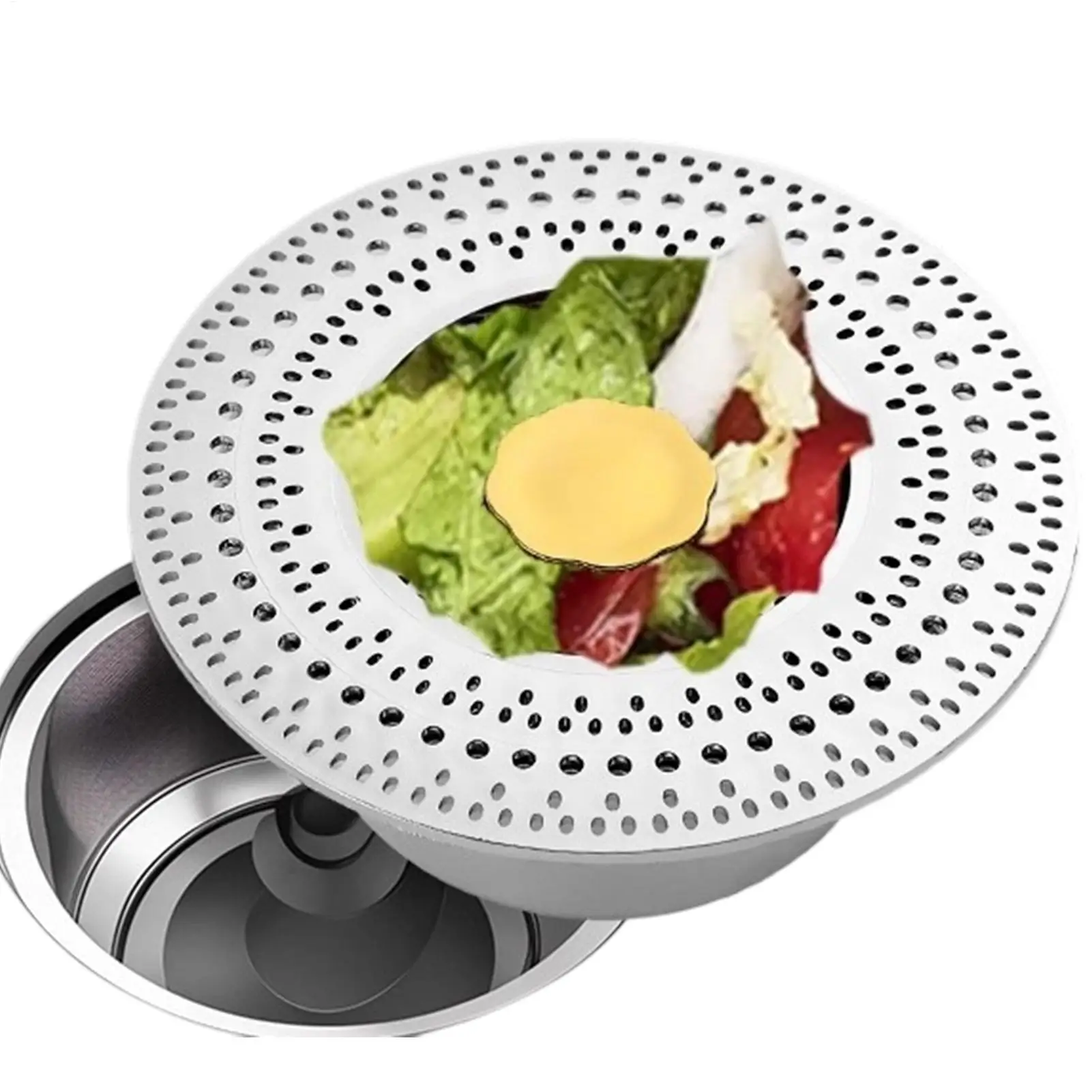

Пробка для раковины, кухонный слив, пробка для сита для кухонной раковины, ловушка для еды из нержавеющей стали, мусорная ловушка для раковины, коммерческий фермерский дом