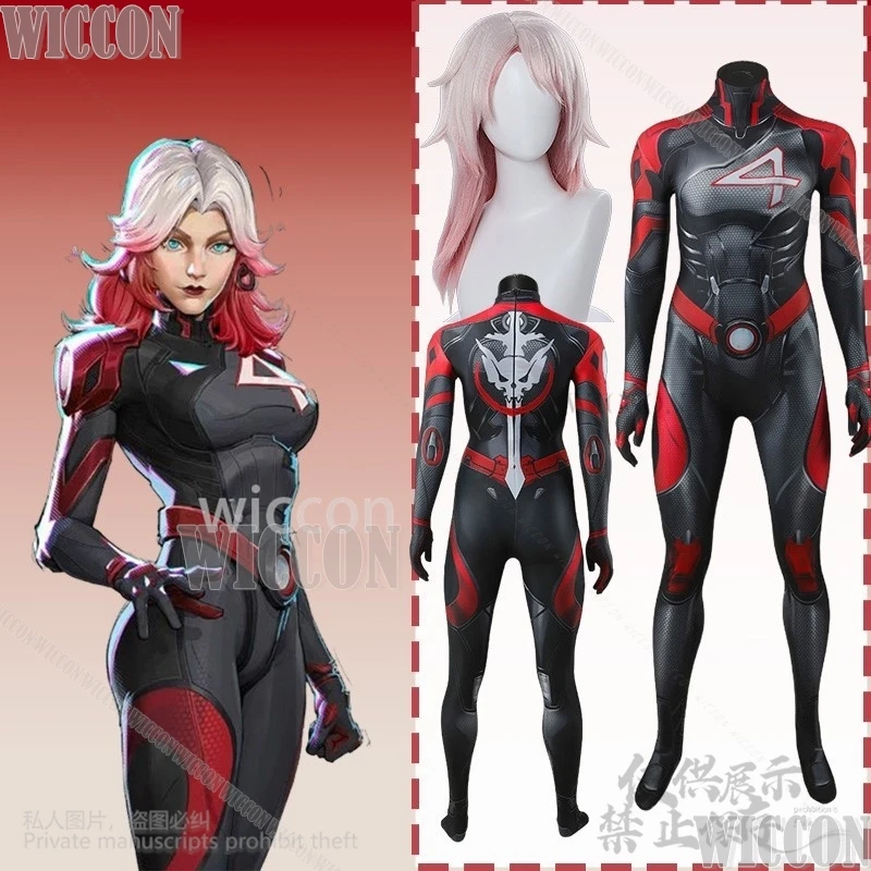 

Game Rivals Косплей Susan Sue Storm Richards Черный и красный Zentai Сексуальный готический комбинезон Панк Comic Con Женский костюм Cos Индивидуальный заказ