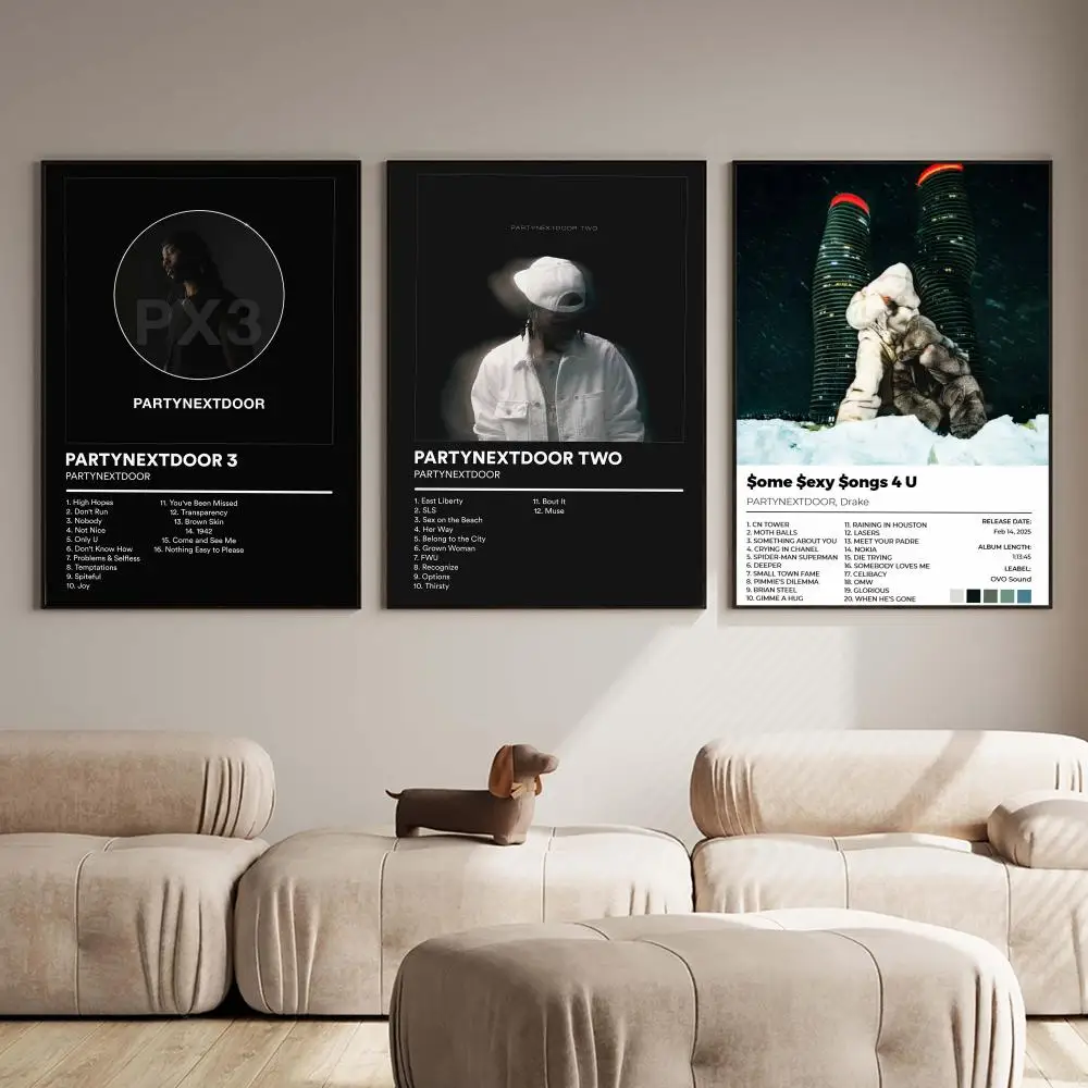 Rapper P-Partynextdoor Album Poster PP Wall Decor Posters Celebrity Music Art Prints Bedroom Office Gift