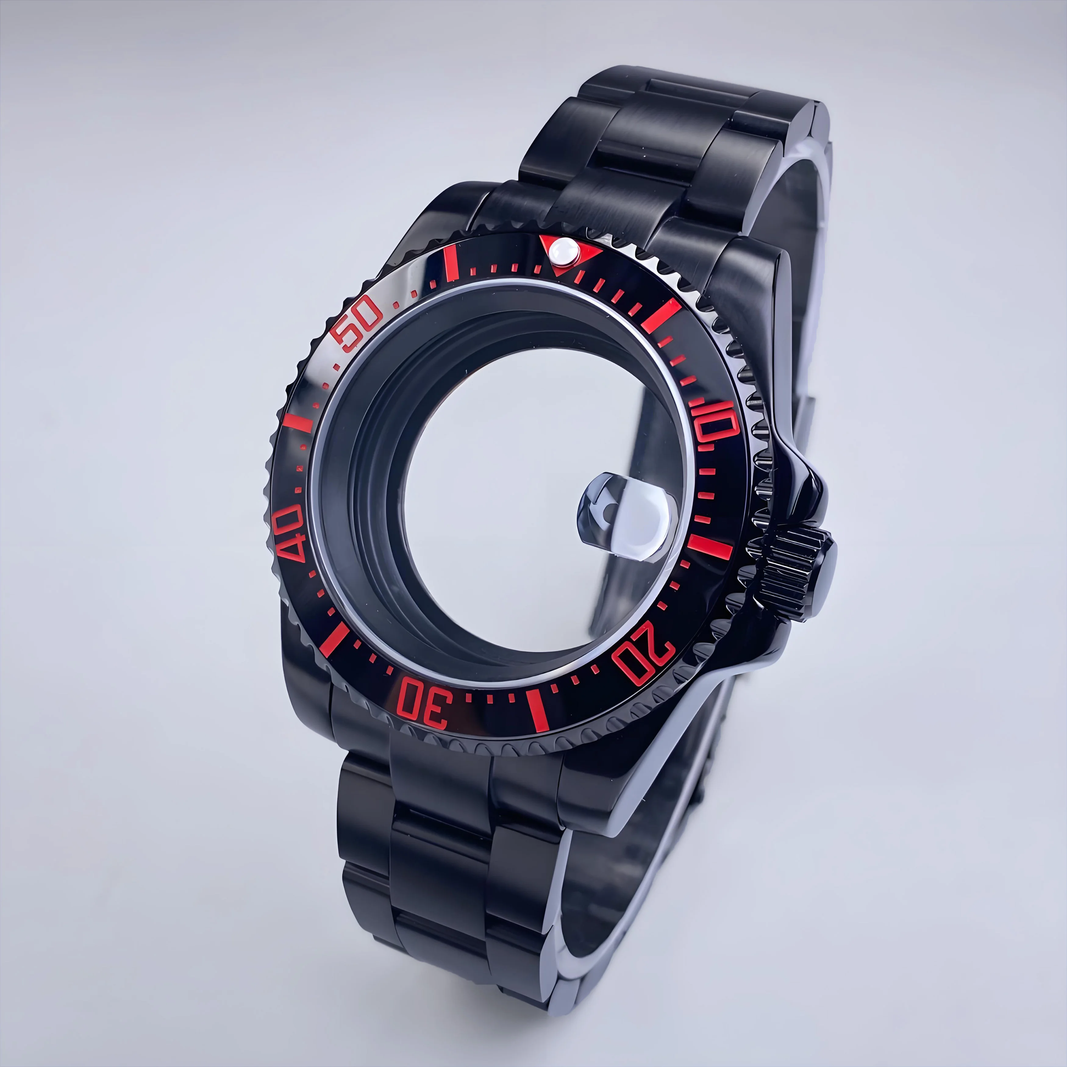 

40mm NH35 Watch Case SEA 120 clicks Waterproof Sapphire Glass For NH35 NH36 movement 28.5mm Dial Stainless Steel Case parts