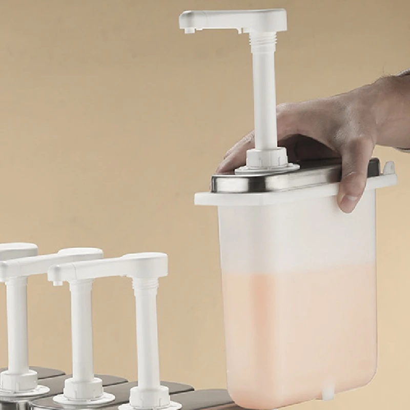 1l Saucen spender pumpe Edelstahl Gewürz pumpstation Gewürz pumpensp ender Hand drucks tau pumpe einfach zu bedienen