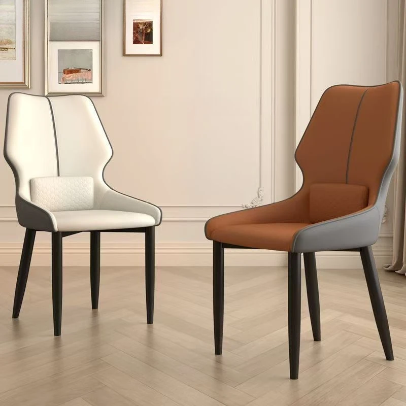 Dining chair household dining table chairs light luxury high-end tea hotel  leisure mahjong backrest stool