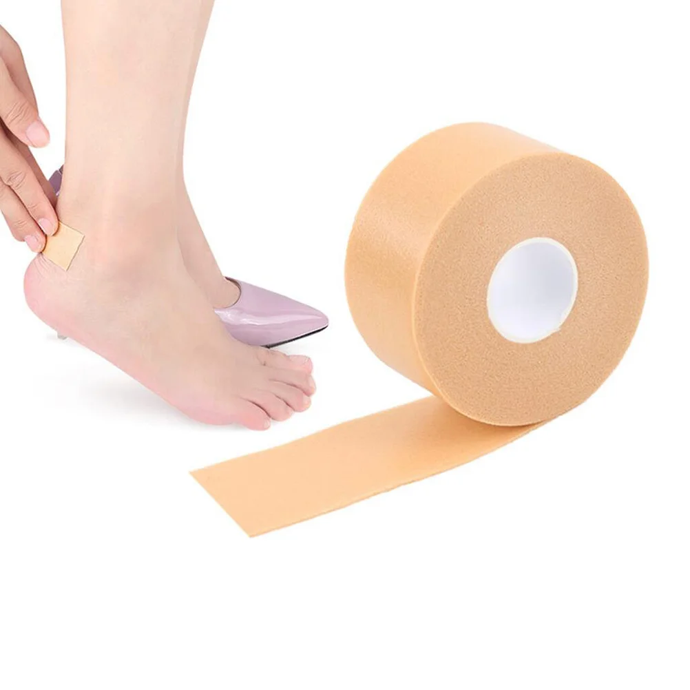 4 Rolls Foot Protectors for Feet Shoe Inserts Heel Stickers Women Sports Waterproof Pastes Anti Slip Tape