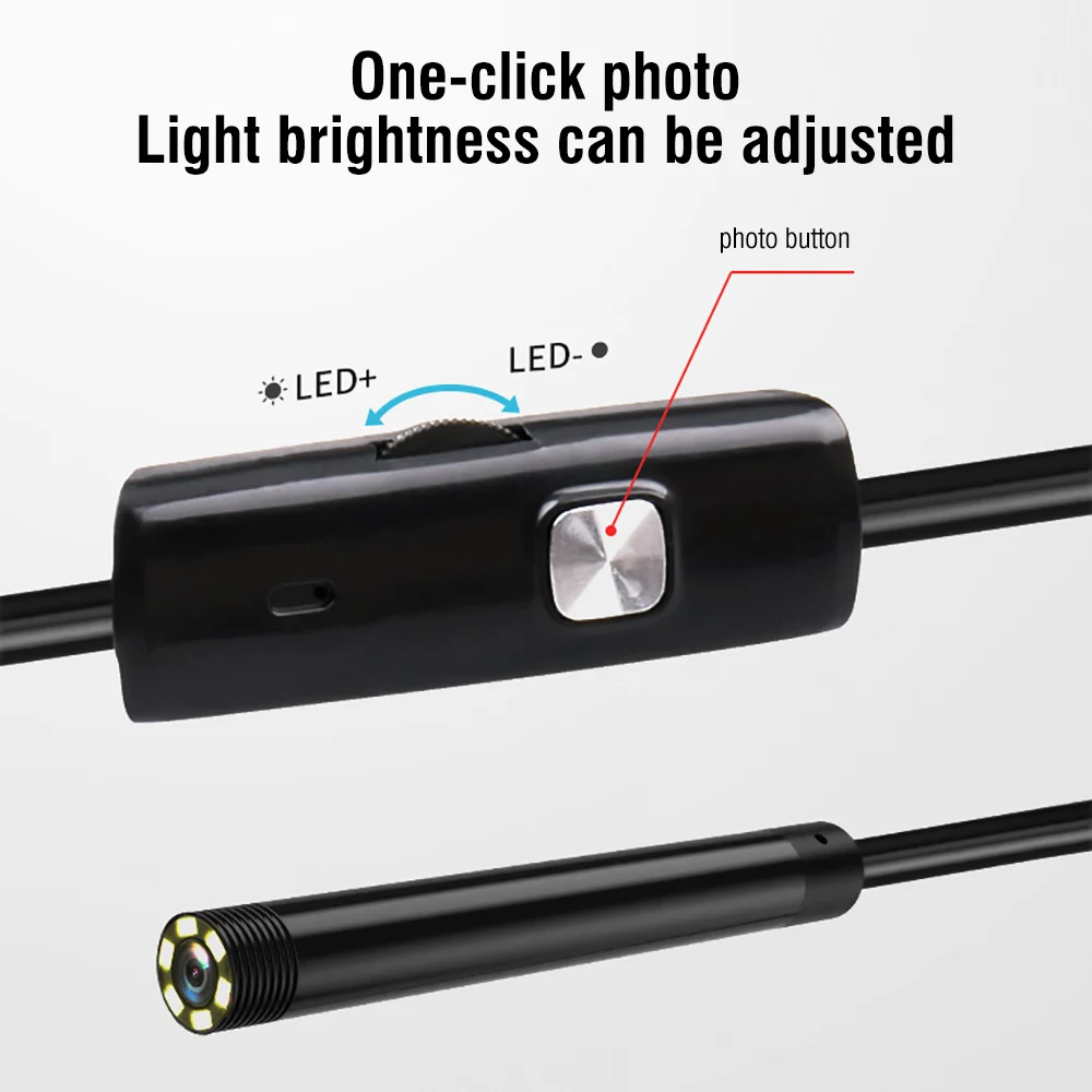 5,5 MM Android Endoskop 3 in 1 USB/Micro USB/Typ-C Endoskop Inspektion Kamera Wasserdicht für smartphone mit OTG und UVC PC