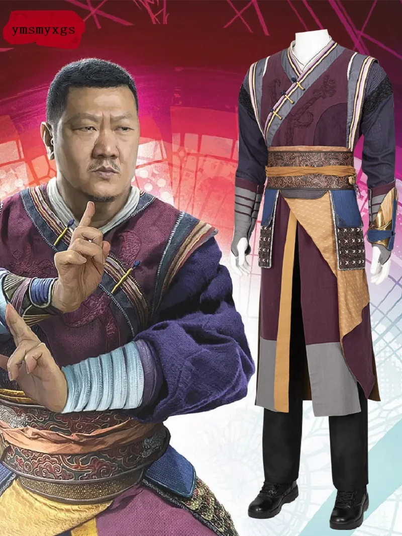 

Hot selling Dr. strange cos clothes Wong crazy multiverse same Cosplay men's full set