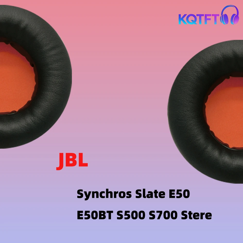 Almofadas de Substituição para Fones de Ouvido JBL Synchros Slate E50 E50BT S500 S70 - Peças de Reposição em Couro e Veludo, Capas Protetoras para Fones