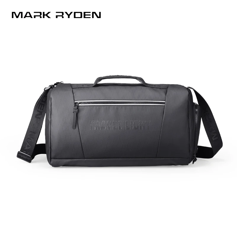 MARK RYDEN Reflective Gym Bag Oxford Shoe Compartment Water Repellent Weekender Travel Duffel Bag