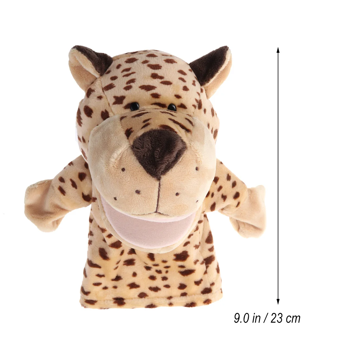 Fantoche de elefante fantoches leopardo recheado educacional para crianças jogo interativo fantoches elefante