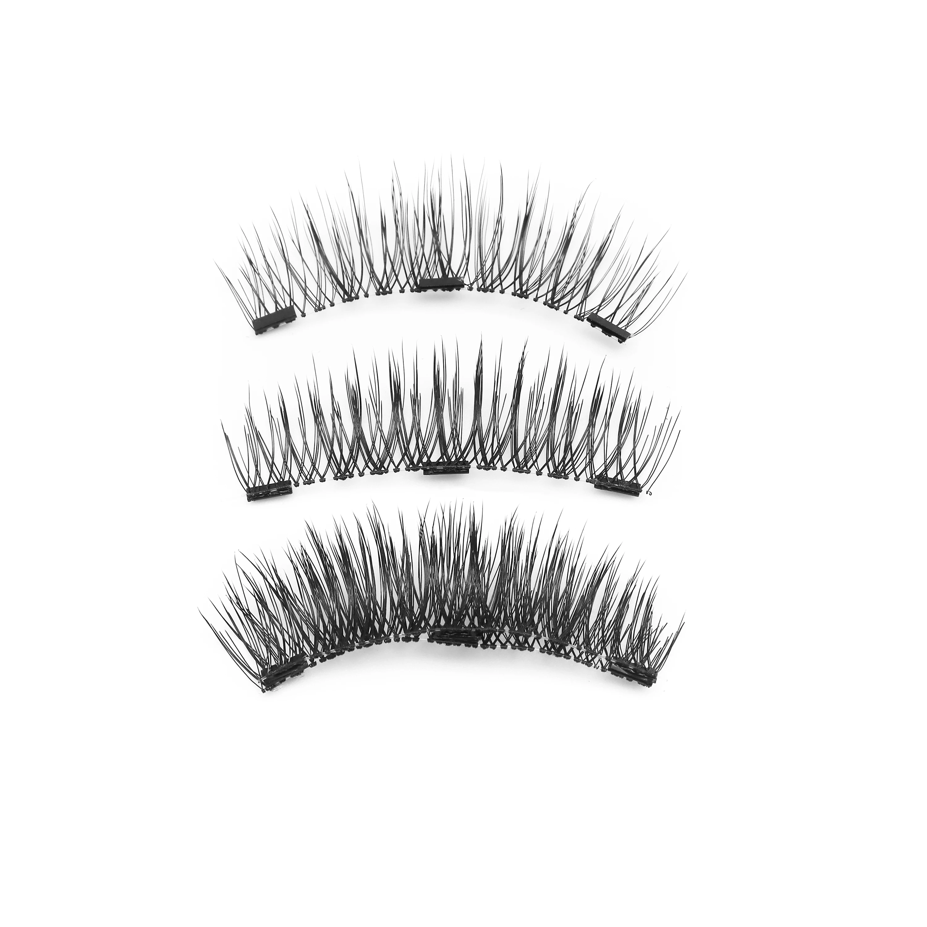 Künstliche Nerzwimpern 3D Magnetische Natürliche Falsche Wimpern Großhandels-Set Wiederverwendbare Magnetwimpern mit Pinzette – Detail 9