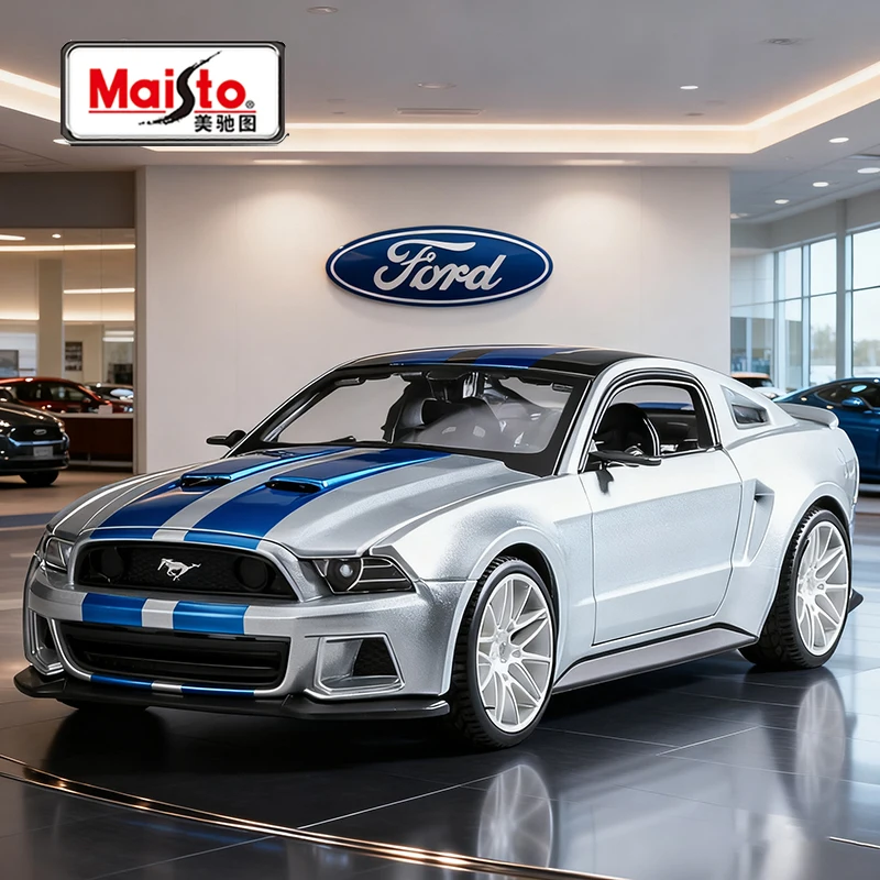 

Maisto 1:24 Ford Mustang Street Racer 2014, легкосплавный автомобиль, литье под давлением и игрушечный транспорт, модель автомобиля, миниатюрная масштабная модель автомобиля для детей