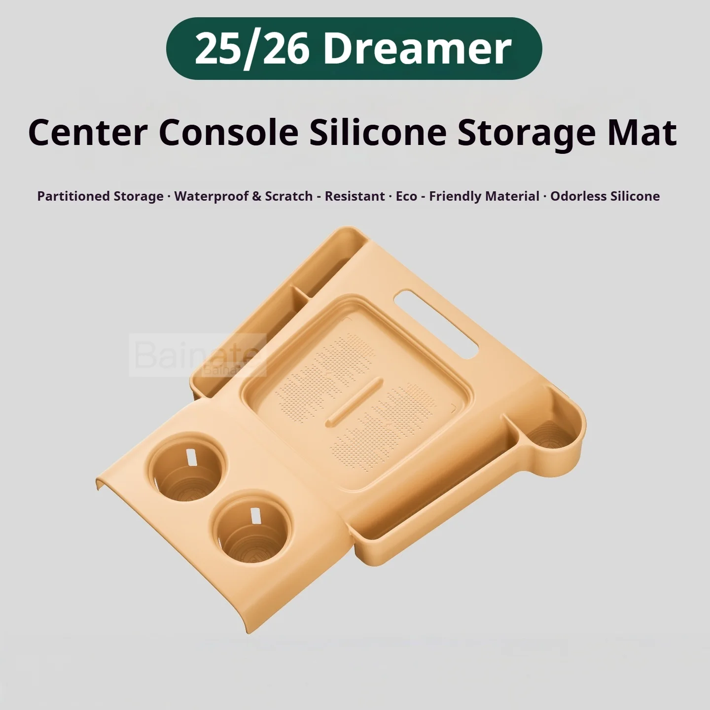 Pour Voyah Dreamer 2025 2026, tapis en silicone antidérapant pour porte-gobelets de la console centrale, accessoires de modification intérieure de voiture