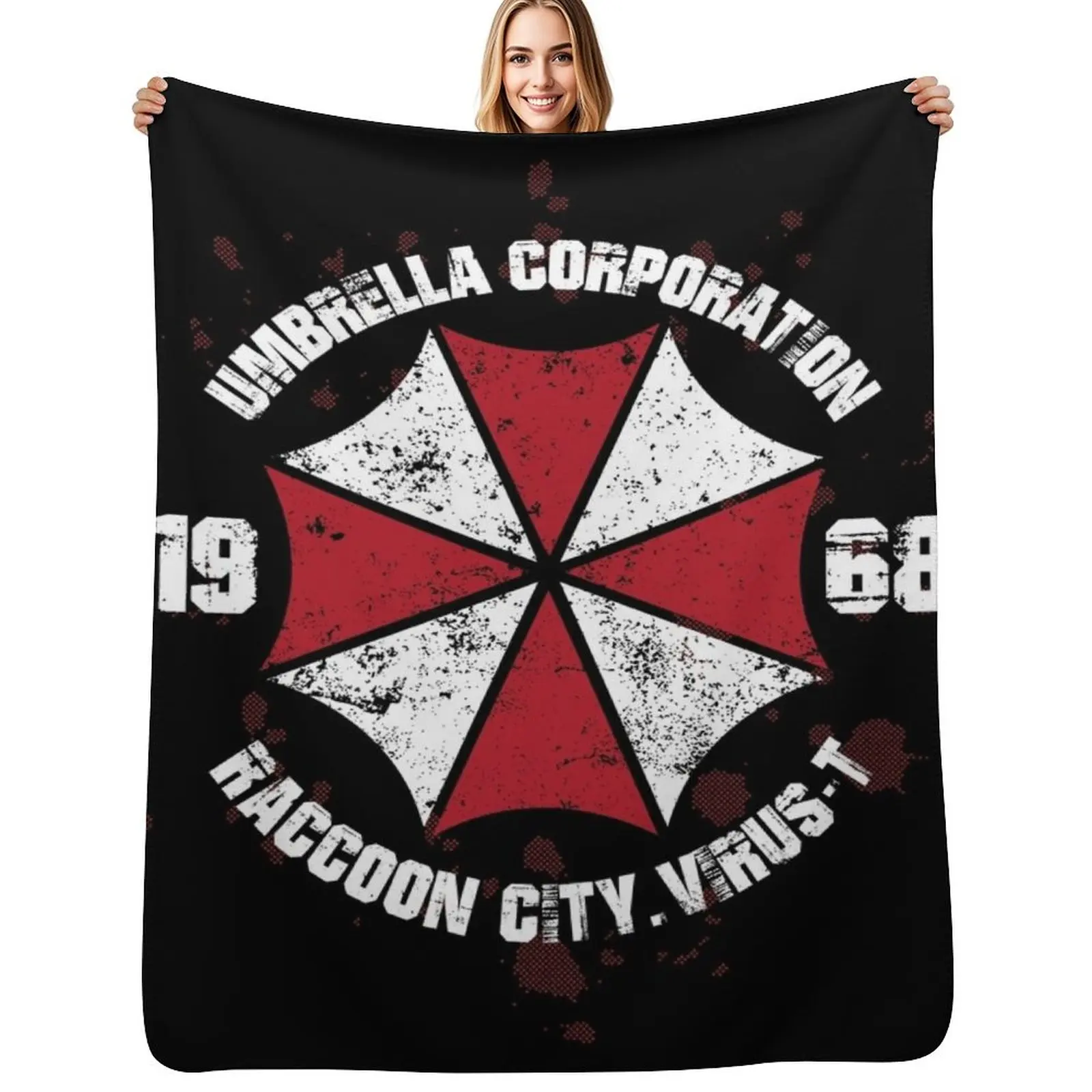 

Umbrella Corporation Throw Blanket Ultra Plush Cozy Blanket for Napping Sleeping