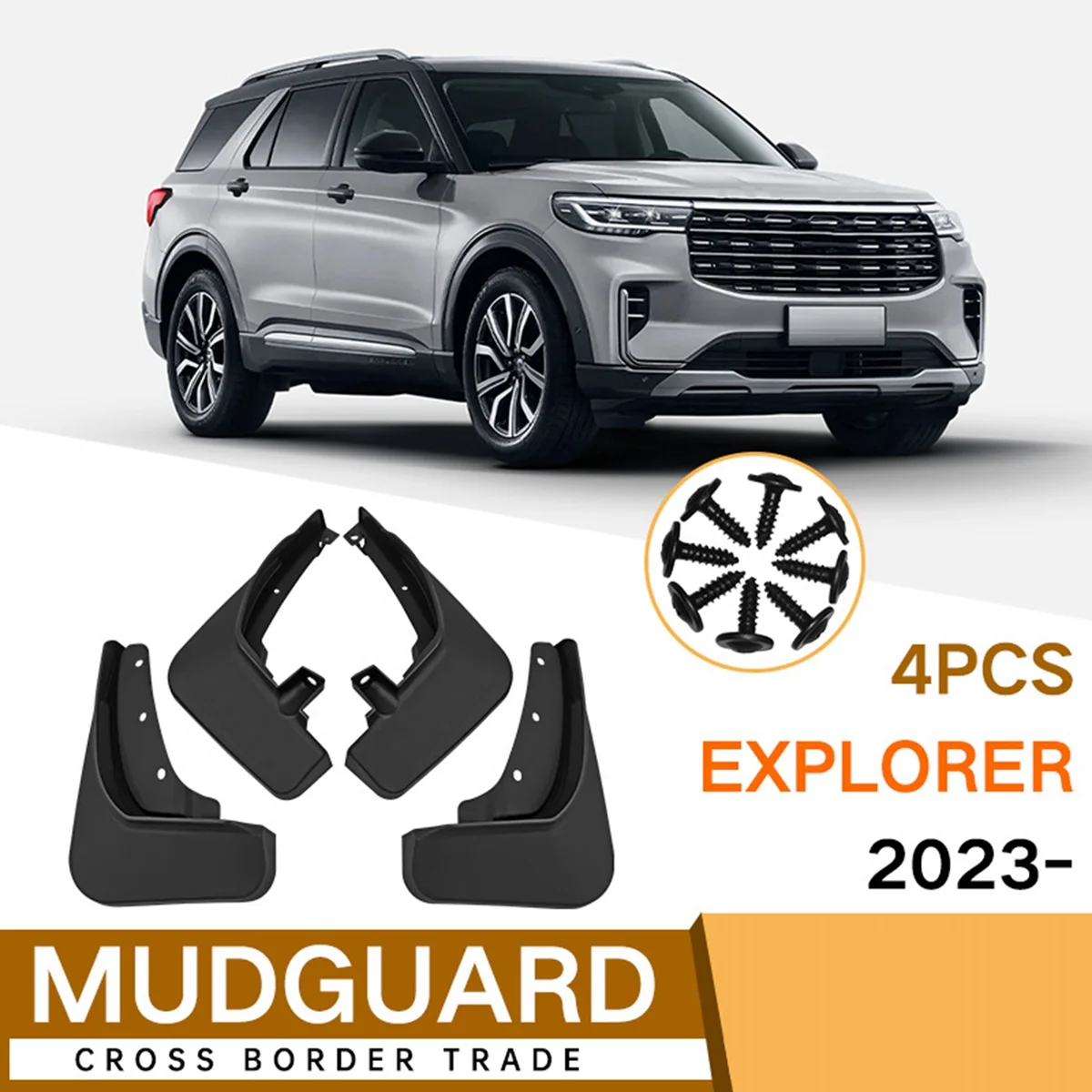 Car Mudguards for Ford Explorer 2020 2021 2022 2023 Fender Mud Guard Flap Splash Flaps Mudflapor Accessories