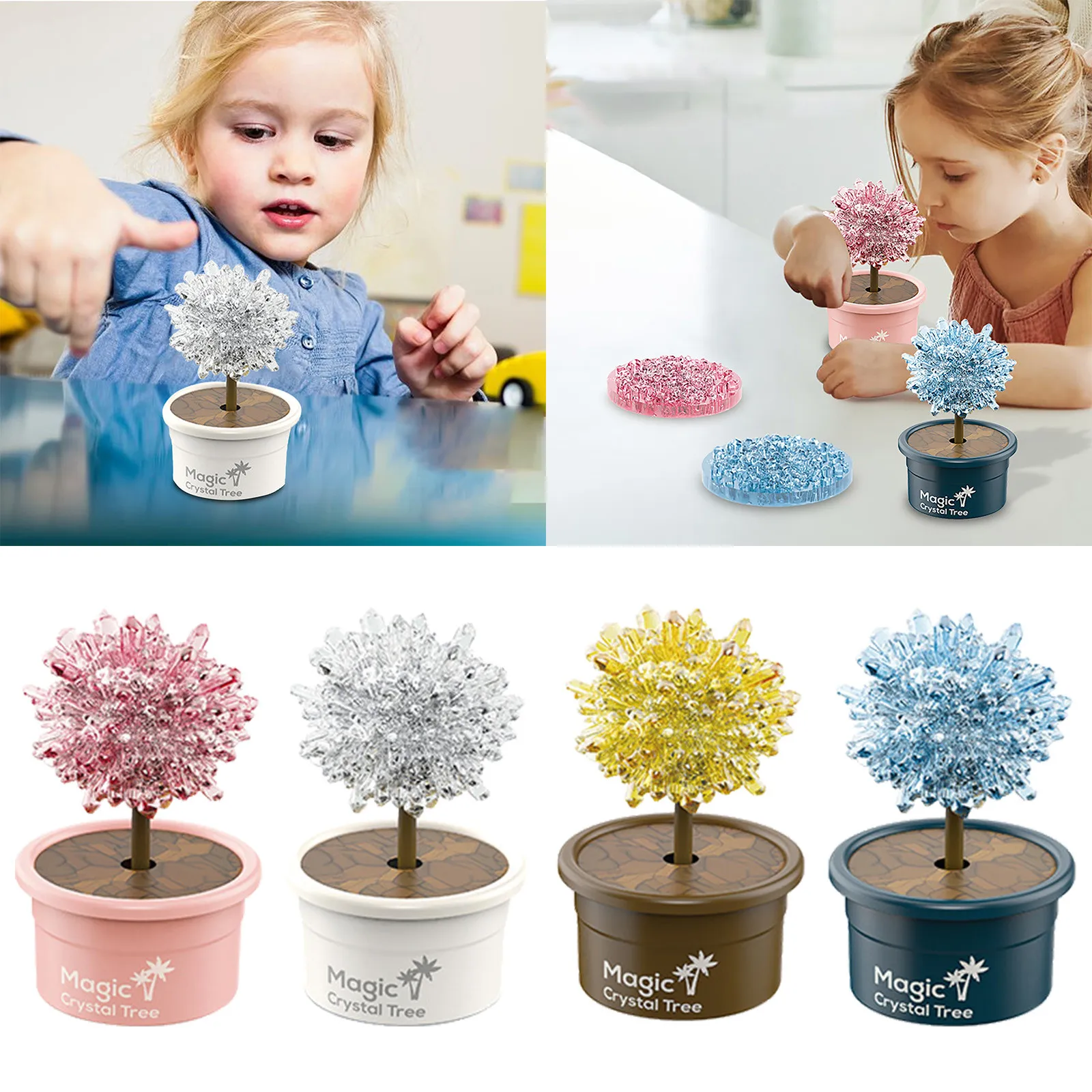 

Набор для выращивания кристаллов для детей 4-6 лет: Набор для творчества и рукоделия, научные эксперименты, игрушки для развития научного мышления