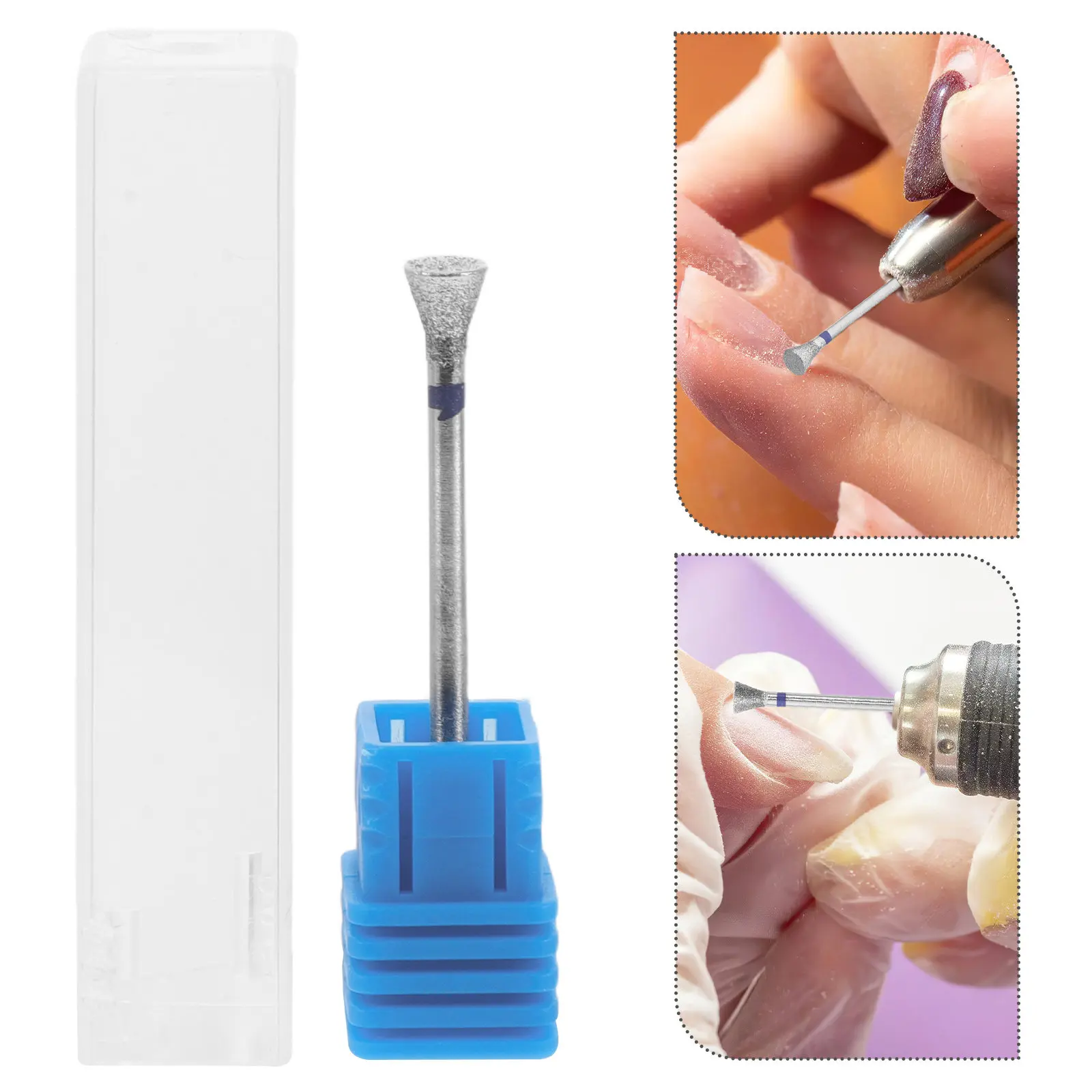

10Pcs Nail Polishing Head Tungsten Steel Bits Set Professional Cuticle Drill Bits for Acrylic Nails Smoothing Buffing Grinding