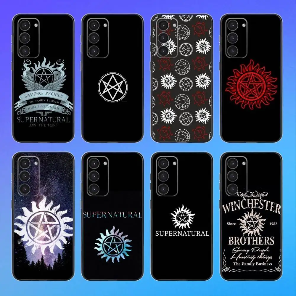 

S-Supernaturals Logo TV S-Series Black Soft Phone Case For Samsung Galaxy A73,A72,A71,A53,A52