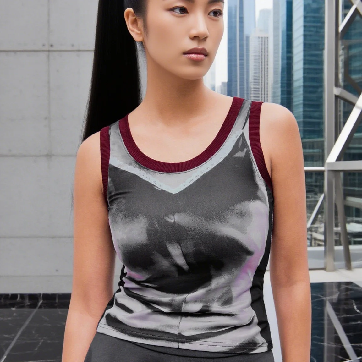 

Summer New Street Sle Slim Fit Hot Girl Sexy Abstract Print orts for Men Ciwalk Spring Season Micro Stretch Other Material