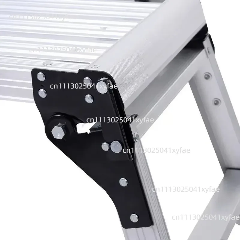Portable Folding Two-step Ladder Aluminum Alloy Household Multi-purpose Climbing Platform Tool Stool