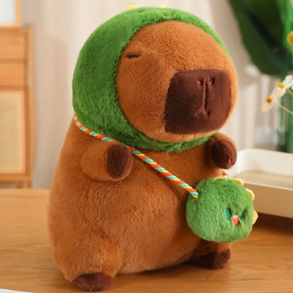 Frog Transforms Capybara Plush Toy Dinosaur Dog Capibara Anime Fluffty Toy Cartoon Rabbit Capybara Plush Doll Home Decor