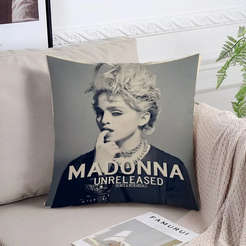 Decorative Pillow Cover 45x45 Cushions Covers Madonnas Fan Gifts Pillowcase 40x40 Bed Pillowcases Cushion Cover 50x50 Home Decor