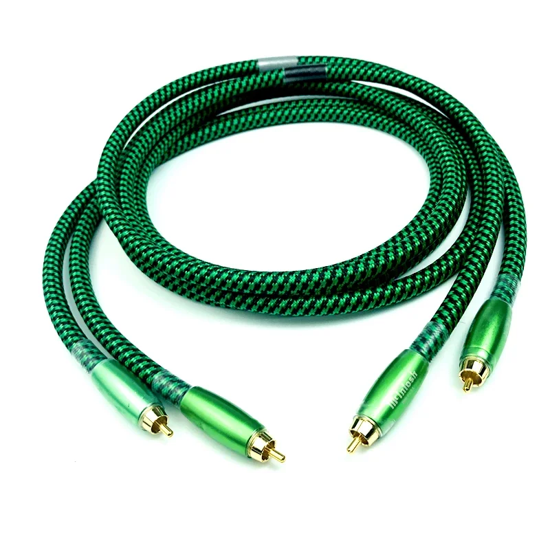 McIntosh RCA Cable 4 Core Copper-silver Mixed Shielded HiFi Audio Amplifier Signal Cable 2RCA To 2RCA Plug