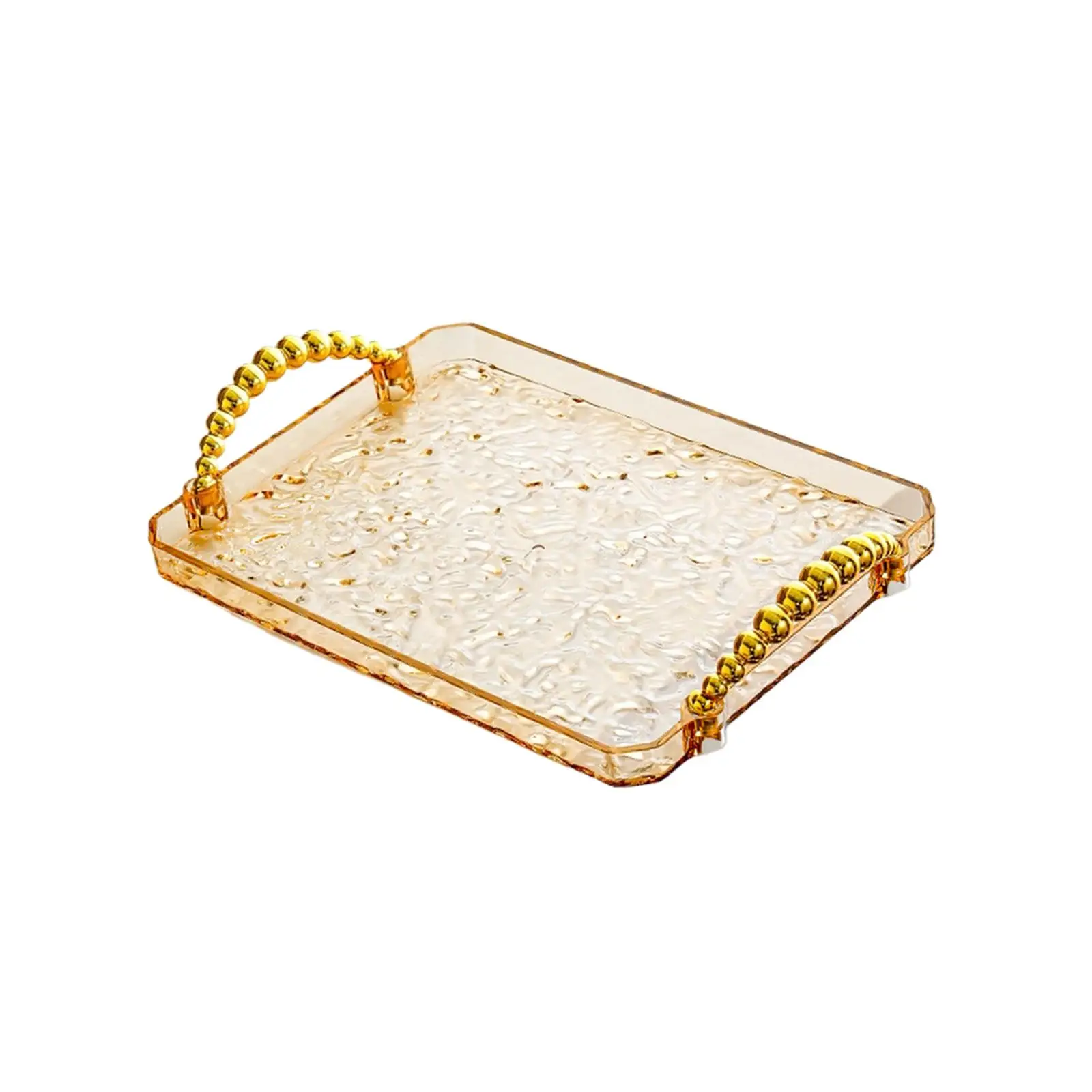 Rectangle Serving Tray Kitchen Relish Tray Fruit Plate for Bathroom Vanity Tabletop Bedside Towels Cosmetics and Accessories