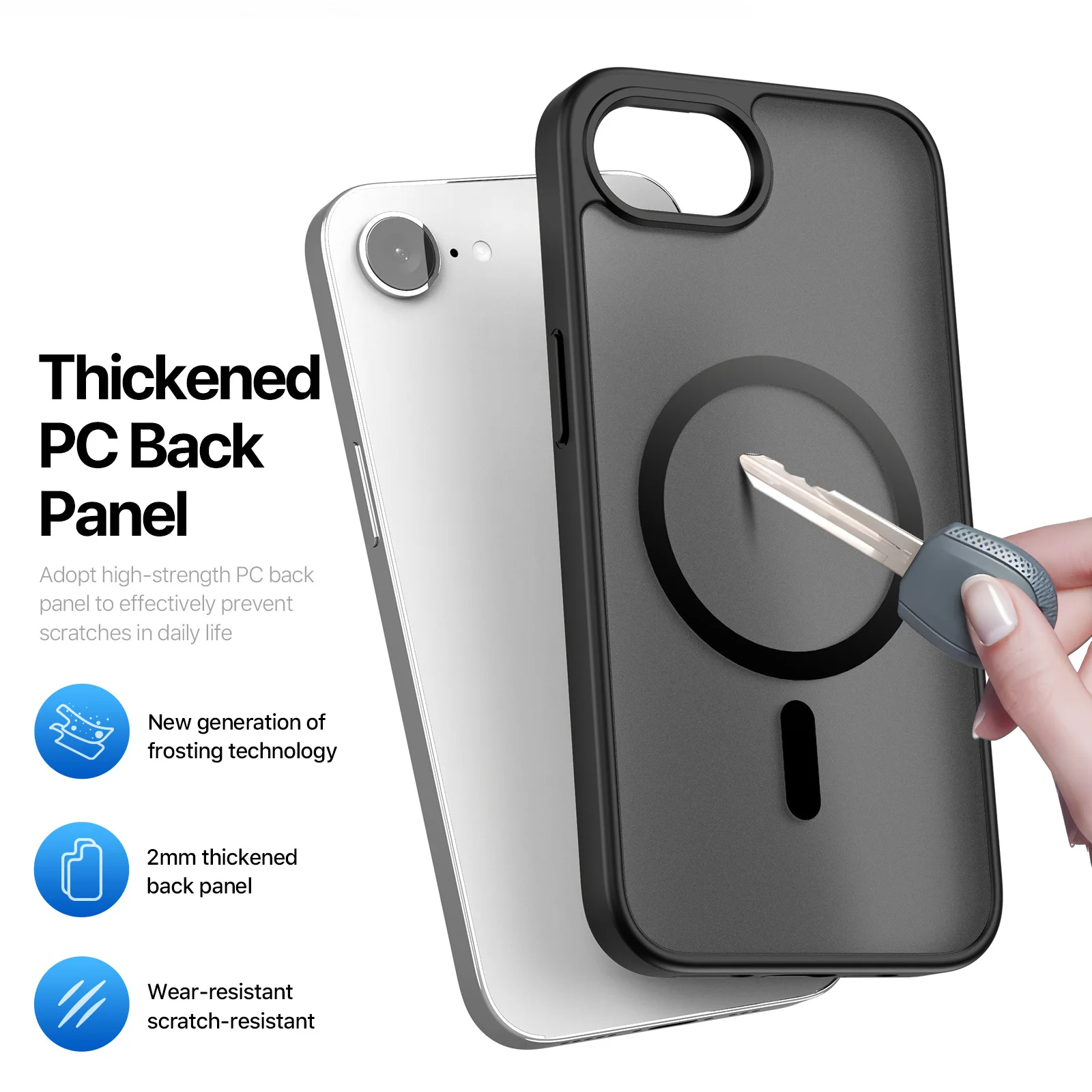 Dux Ducis for iPhone 16 Pro Max iPhone 16 Plus iphone 16e 17e Multi-color Back Cover with MagSafe Anti-Fingerprint Phone Case