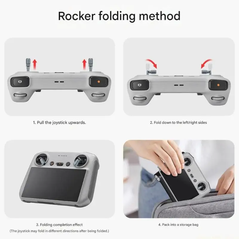 F62C Foldable Aircraft Remote Joysticks Ergonomic Thumb Rest for /RC2/ Pro2