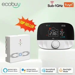 Tuya Wifi Boiler Thermostat Wireless Battery For Gas Boiler smart Digital Temperature APP Remote Controller Alexa Google Home