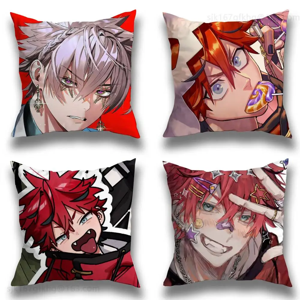 

P-Phantom Busters Pillow Case Square Double-Sided Printing Short Plush Sofa Cushion Cover Bedroom Bedside Pillow