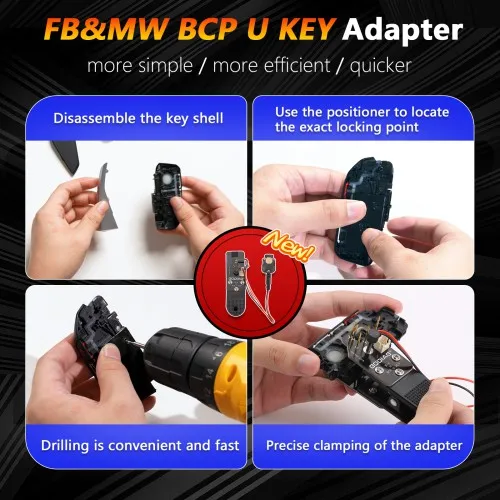GODIAG BCP U KEY BDC2 BDC3 14-in-1 Adapter Kit for 5C/ 5D Encrypted Key Programming & Matching Support KEY TOOL PLUS/IM608