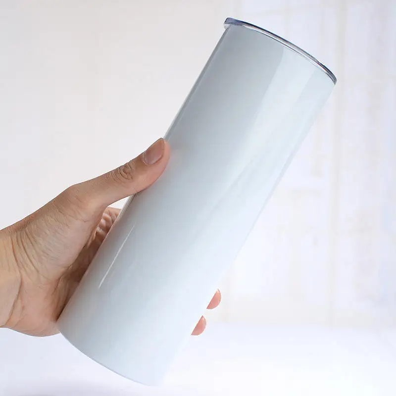 Double-Walled Vacuum Stainless Steel Straw Cup 20oz Straight Outdoor Water Bottle for Adults 6-12 Hours Thermal Insulation
