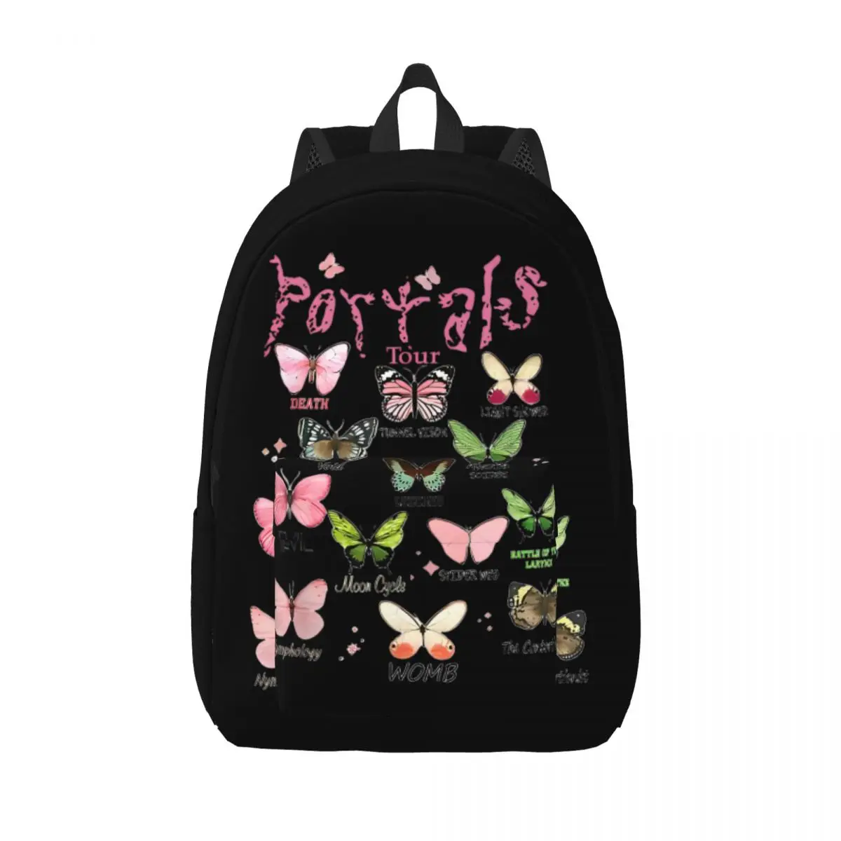 Melanie Martinez Tour Portals Albums Butterflies Backpack for Men Women Teenage Student Work Daypack Laptop Canvas Bags Outdoor