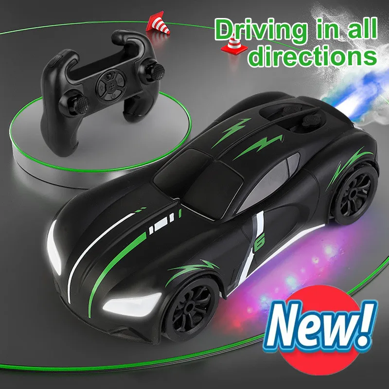 New 1:12 Rc Car 4WD Remote Control Stunt Car with Spray LED Lights  Off Road Monster Drift Racing Toy Gift Boy Girl